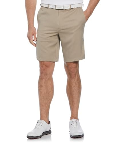 PGA TOUR mens Flat Front With Expandable Waistband, 9" Inseam Golf Shorts, Chinchilla, 40 US - Image 1