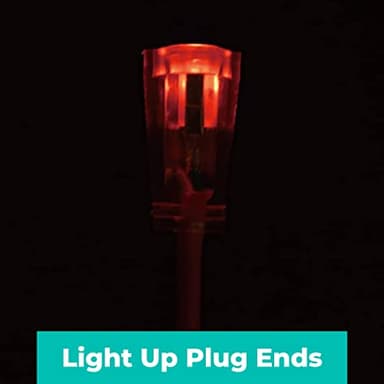 KMC 50ft 16AWG Outdoor Extension Cord, SJTW 16/3 Lighted Power Cord, Bright Orange, ETL Certified (50ft/15.24m) - Image 6