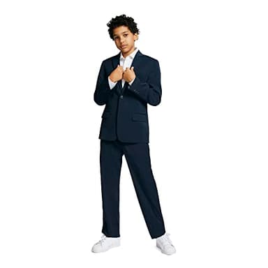 Tommy Hilfiger Boys' 2-Piece Formal Suit Set, Bright Blue, 10 - Image 3