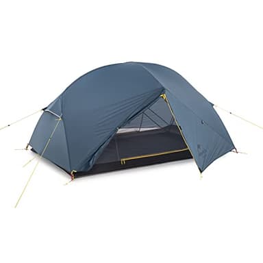 Naturehike Mongar 2 Person Backpacking Tent, 3 Season Camping Tent,Double Layer Free Standing Two Person Tents for Camping Hiking Cycling (210T Polyester- Blue) - Image 1