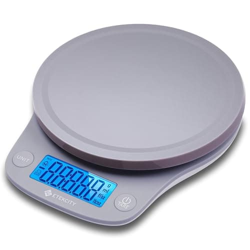 Etekcity 0.1g Food Kitchen Scale, Digital Ounces and Grams for Cooking, Baking, Meal Prep, Dieting, and Weight Loss, 11lb/5kg, Gray - Image 1
