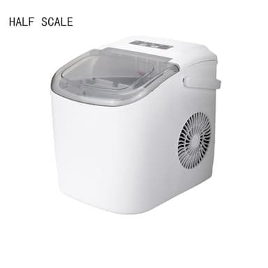 Half Scale Countertop Ice Maker Machine with Handle, 26lbs in 24Hrs, 9 Ice Cubes Ready in 6 Mins, Auto-Cleaning Portable Ice Maker with Scoop, for Home/Kitchen/Camping/RV - Image 2