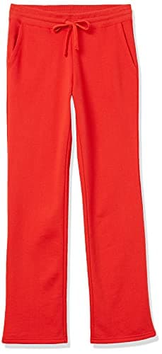Amazon Essentials Women's Straight Leg Sweatpants with Drawstring for Women, Fleece - (Available in Plus Size), Red, X-Large - Image 7