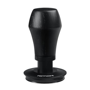 Normcore 53.3mm Espresso Coffee Tamper V4 - Spring Loaded Tamper With Titanium PVD Coating Ripple Base -15lb / 25lb / 30lbs Replacement Springs, Genuine Black Oak Wood Handle - Image 6