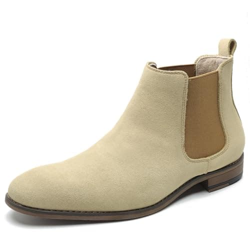 Cestfini Chelsea Boots Men Classic Elastic Dress Boots Casual Men's Leather Chelsea Ankle Boots - Image 1