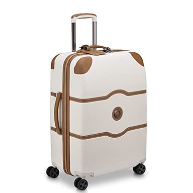 DELSEY PARIS Chatelet Air 2.0 Hardside Luggage with Spinner Wheels, Angora, Checked-Medium 24 Inch - Image 5