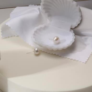 Pearl Stud Earrings for Women 10mm Pearl Stud Earring 18K White Gold Plated Sterling Silver Post Hypoallergenic White Pearl Earrings for Women - Image 5