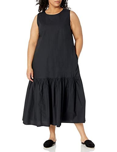 The Drop Women's Ilana Sleeveless Wide Hem Maxi Dress, Black, XXS - Image 4