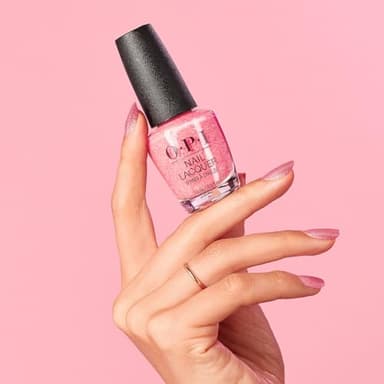 OPI Nail Lacquer Pixel Dust | Opaque Light Pink Shimmer Chip Resistant Nail Polish | Xbox Collection - Image 3