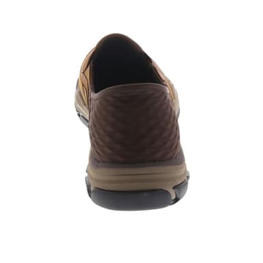 Skechers Men's Respected - Elgin Hands Free Slip-in Men's Casual, Brown, 10, Medium, US - Image 7