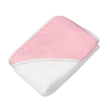 HonestBaby unisex baby 2-Pack Organic Cotton Hooded Towels Bandana, Rose Blossom, One Size US - Image 4