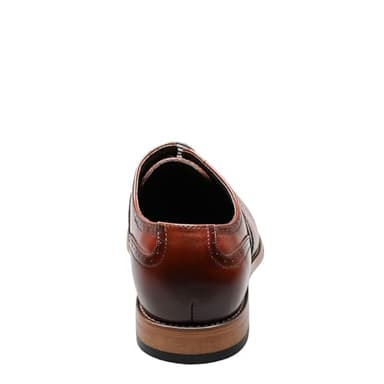 STACY ADAMS mens Dunbar - Wingtip Oxford, Cognac, 10.5 US - Image 6