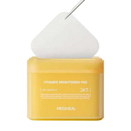 MEDIHEAL Vitamide Brightening Pad - Vegan Face Hypoallergenic Pads with Niacinamide, Sea Buckthorn - Radiance Boosting Pads for Clear, Illuminating Skin 100 - Image 1