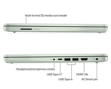 HP Laptop with Microsoft Office and 1TB Cloud Storage (1-Year) | 14 inch HD Computer | 16GB RAM | 128GB UFS & 128GB Portable SSD| Intel 4-Core CPU(Beat i3-10110U)| Windows 11 Home in S Mode| LE Bundle - Image 3