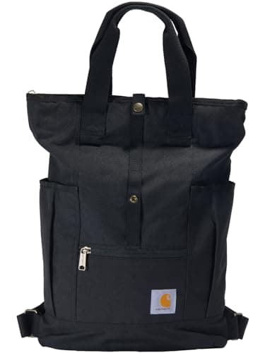 Carhartt Convertible Backpack Tote, Durable Tote Bag with Adjustable Backpack Straps and Laptop Sleeve, Black - Image 5