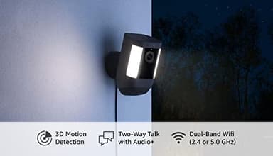 Ring Spotlight Cam Pro, Plug-In | 3D Motion Detection, Two-Way Talk with Audio+, and Dual-Band Wifi (2022 release) - Black - Image 6