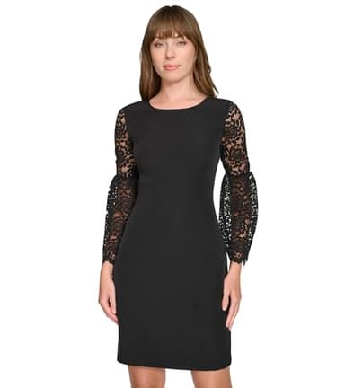 Tommy Hilfiger Women's Dresses Sheath,Black,6 - Image 2