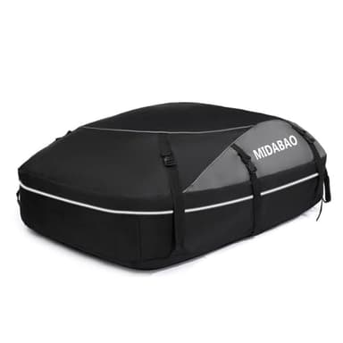 MIDABAO 20 Cubic Waterproof Duty Car Roof Top Carrier-Car Cargo Roof Top Bag, Waterproof & Coated Zippers includes Anti Slip Mat with or without Racks (20 Cubic Feet) - Image 1