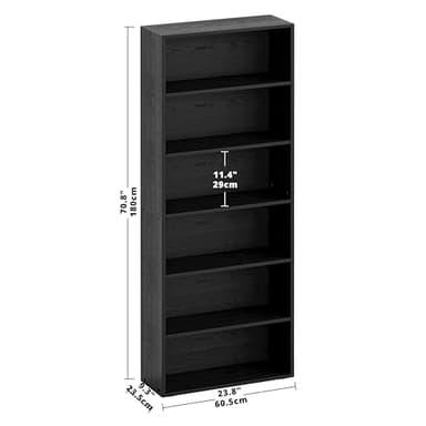 IRONCK Bookshelves and Bookcases Floor Standing 6 Tiers Display Storage Shelves 70 in Tall Bookcase Home Decor Furniture for Home Office, Living Room, Bed Room - Image 3