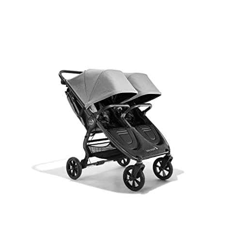 Baby Jogger City Mini GT2 All-Terrain Double Stroller with Forever Air Rubber Tires and All-Wheel Suspension Pike Exclusive Includes Belly Bars Leatherette Handlebar and Premium Fabric - Image 1