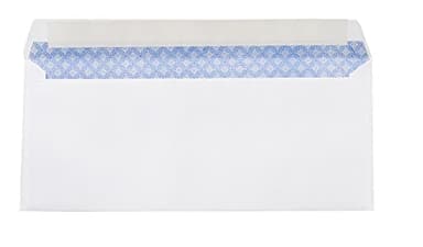 Amazon Basics 10 Security-Tinted Self-Seal Business Letter Envelopes, Peel & Seal Adhesive Closure, White, 500-Pack - Image 2