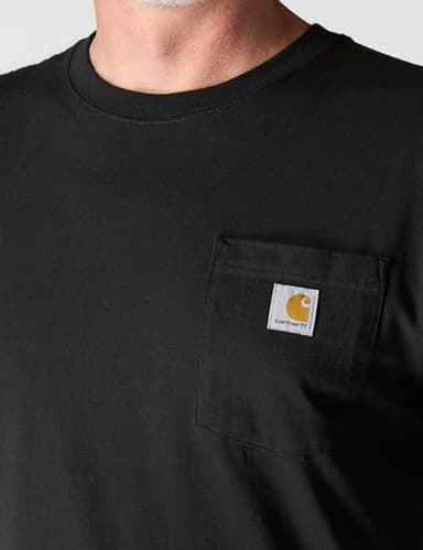 CarharttmensLoose Fit Heavyweight Short-Sleeve Pocket T-ShirtBlackLarge Tall - Image 9