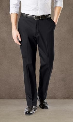 Dockers Men's Classic Fit Signature Khaki Lux Cotton Stretch Pants (Regular and Big & Tall), Black, 40W x 29L - Image 4