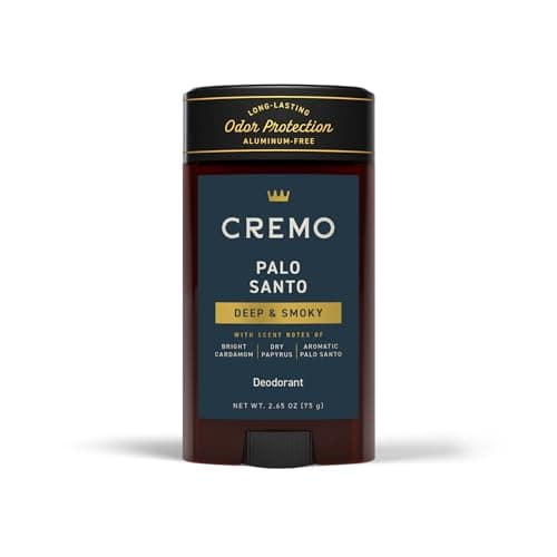 Cremo Palo Santo Aluminum Free Deodorant for Men, 48-hour Long Lasting Odor Protection, 2.65oz - Image 1