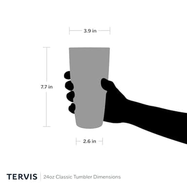 Tervis Made in USA Double Walled Indiana University IU Hoosiers Insulated Tumbler Cup Keeps Drinks Cold & Hot, 16oz Mug - No Lid, Primary Logo - Image 5