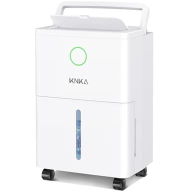 KNKA 1600 sq.ft Dehumidifier for Basement, 21 Pint Dehumidifiers for Home with Drain Hose, Continuous Drainage, Washable Filter, Intelligent Humidistat for Bedroom, Bathroom, Large Room - Image 1