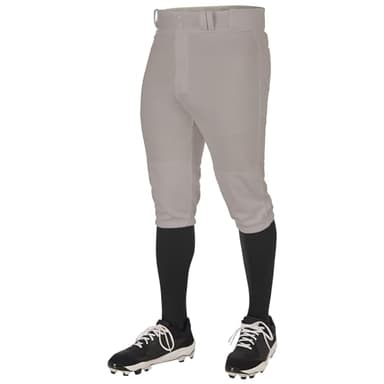 CHAMPRO Standard Triple Crown 2.0 Baseball Knickers, Grey - Image 1