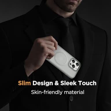 Miracase Magnetic Series for iPhone 16 Pro Case [Compatible with MagSafe] [with 2X Screen Protectors] Military-Grade Protection, Anti-Fingerprint, Slim Phone Case for 16 Pro 6.3 inch - Gray - Image 7