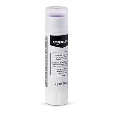 Amazon Basics Purple Washable School Glue Sticks, Dries Clear, Non-Toxic, 0.24-oz Stick, 60-Pack - Image 3