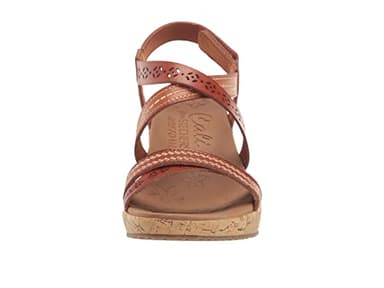 Skechers Women's Beverlee-Delicate Glow Wedge Sandal, Luggage, 8.5 Wide - Image 6