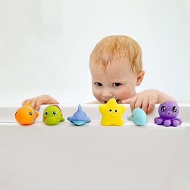 Hely Cancy Infant Bath Toys for 18 Months - No Hole Animal Bathtub Toys, Baby Bath Tub Toys - Image 7