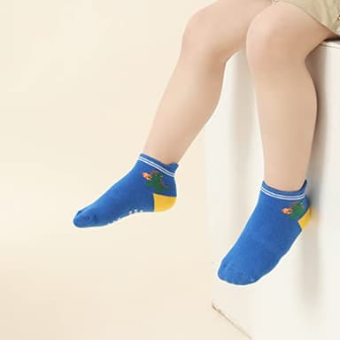 Aroveea Non Slip Grip Ankle Baby Socks 12 Pack for Toddler Boys and Girls Kids,Infant Cute Cotton Baby Socks - Image 6