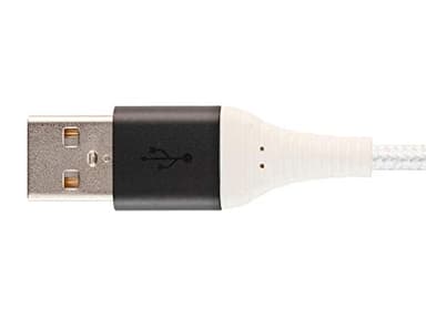 Monoprice USB 2.0 Type-C to Type-A Charge & Sync Cable - Kevlar/Nylon-Braid, 3 Feet, White - AtlasFlex Series - Image 6