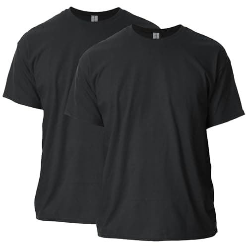 Gildan Men's Ultra Cotton T-Shirt, Style G2000, Multipack, Black (2-Pack), X-Large - Image 1