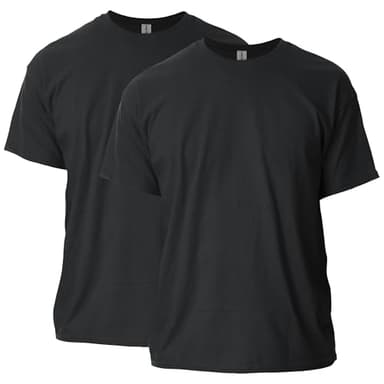 Gildan Men's Ultra Cotton T-Shirt, Style G2000, Multipack, Black (2-Pack), X-Large - Image 1