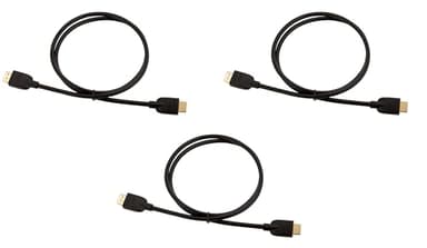 Amazon Basics HDMI Cable, 3-Pack, 3ft, 4K@60Hz, High-Speed 4K HDMI 2.0 Cord (18Gbps), 2160p, 48 bit, Compatible with TV/PS5/Xbox/Roku, Black - Image 5