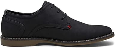 Jousen Men's Oxford Suede Business Casual Dress Shoes Plain Toe Oxfords Classic Formal Derby Shoes (AMY615 Black 10.5) - Image 5