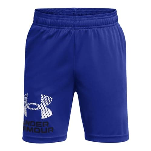 Under Armour Boys Tech Logo Shorts, (400) Royal / / Black, Small - Image 1