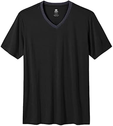 MoFiz Mens Pajamas Set Short Sleeve PJ's Sleep Lounge Sleepwear Cool Pyjama Summer Sets Comfortable Lightweight - Image 4
