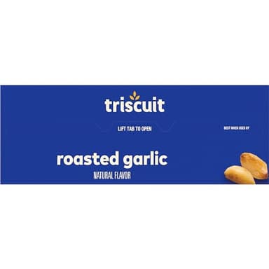 Triscuit Roasted Garlic Whole Grain Wheat Crackers, Lunch Snacks, Bulk Snack Crackers, Family Size, 6 - 12.5 oz Boxes - Image 19