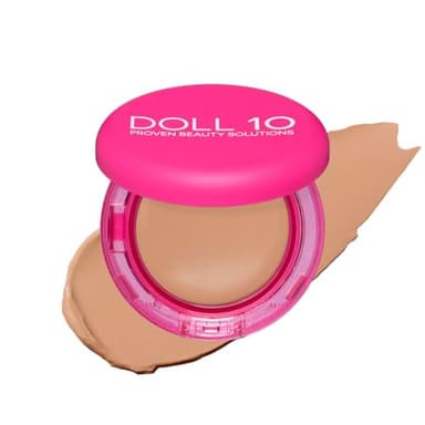 Doll 10 Peptide Bounce Balm Foundation™ – Hydrating, Age-Defying Foundation for Older Women, All Skin Types – Vegan, Clean, Natural, Medium Buildable Coverage, Blurs Fine Lines - [Light/Medium] - Image 1