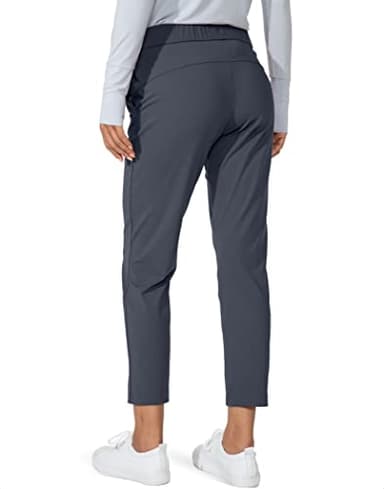 G Gradual Women's Pants with Deep Pockets 7/8 Stretch Sweatpants for Women Athletic, Golf, Lounge, Work (Dark Grey, X-Small) - Image 2