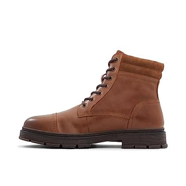 ALDO Men's Atwood Combat Boot, Cognac, 14 - Image 1