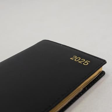 Letts of London Belgravia 2025 Weekly/Monthly Appointment Book and Planner, 12 Months, January to December, Vertical, Slim Size, 6.625" x 3.25", English, Black (C33SUBK-25) - Image 5