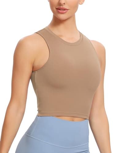 Natural Feelings Nudi Sports Bras for Women Removable Padded Yoga Tank Tops Sleeveless Fitness Workout Crop Tops - Image 5