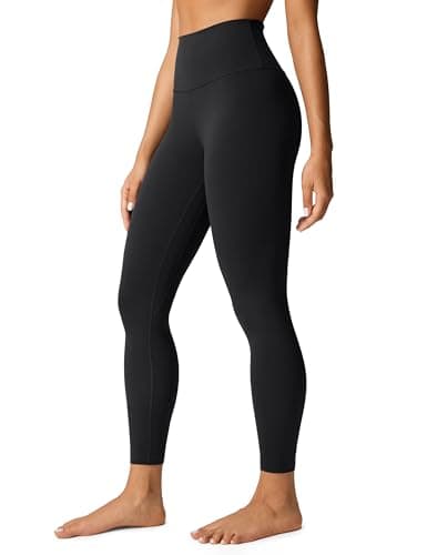 CRZ YOGA Womens Butterlift High Waisted Workout Leggings 25" - Pilates Gym Athletic Yoga Pants Buttery Soft Black Medium - Image 1